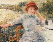 Pierre-Auguste Renoir Portrat der Alphonsine Fournaise oil painting on canvas